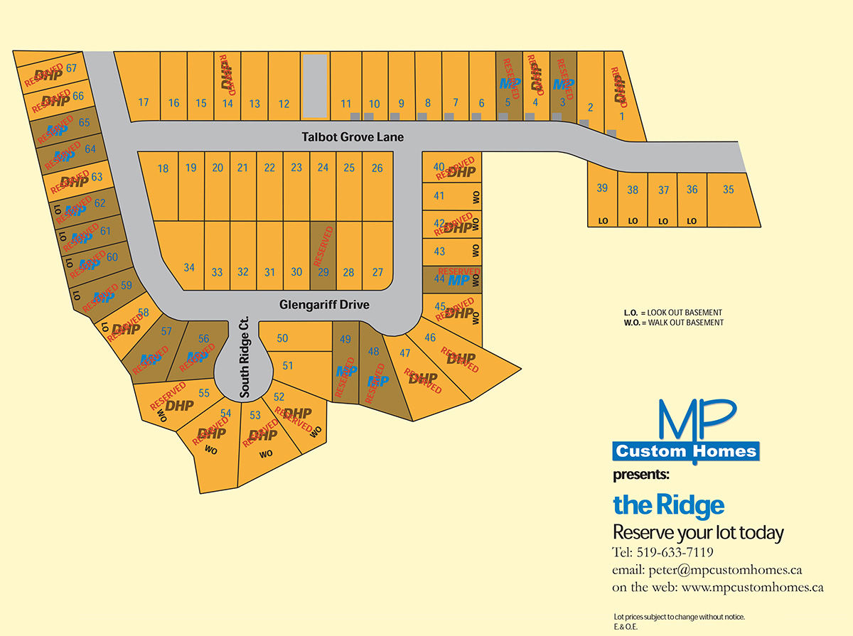 The Ridge in Southwold Township, Ontario | Plans & Prices