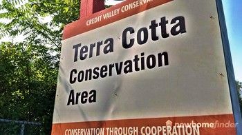 Terra Cotta Conservation Area sign off Winston Churchill Blvd
