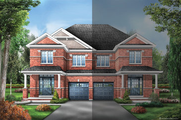 The Elmwood new home model plan at the Upper Oaks by Starlane Home Corporation in Oakville
