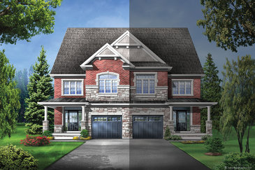 The Elmwood 6 new home model plan at the Upper Oaks by Starlane Home Corporation in Oakville