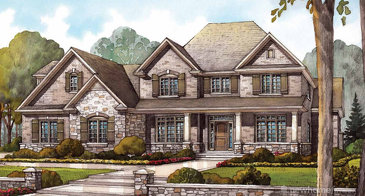 The Kilbride new home model plan at the Audrey Meadows by Charleston Homes in Aberfoyle