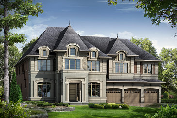 The Diamond new home model plan at the Kleinburg Crown Estates (Ca) by Caliber Homes in Kleinburg