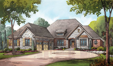 The Fergus new home model plan at the Audrey Meadows by Charleston Homes in Aberfoyle