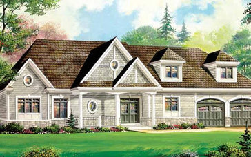 The Queen Mary new home model plan at the Captain's Cove by The Remington Group in Midland